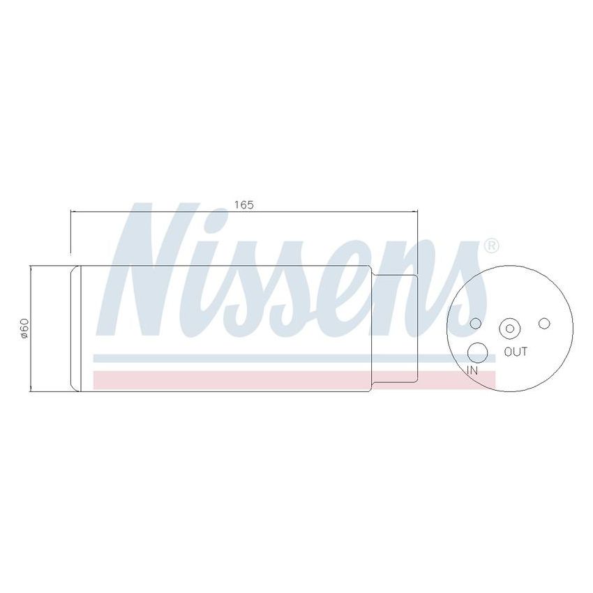 NISSENS 95380 Air Conditioning Receiver Drier