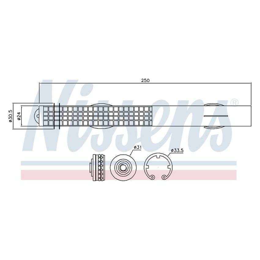 NISSENS 95467 Receiver Drier