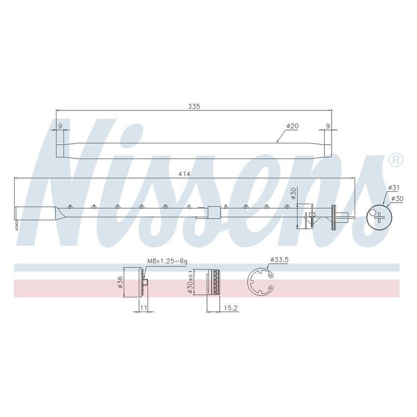 NISSENS 95580 Receiver Drier