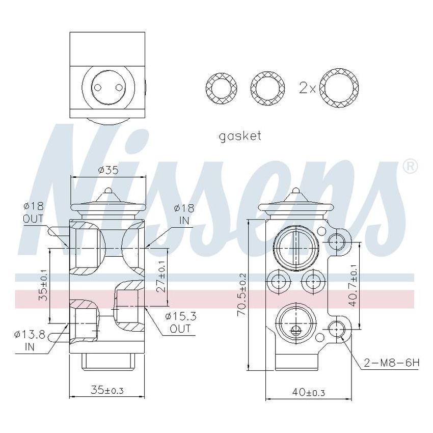 NISSENS 999221 Air Conditioning Expansion Valve