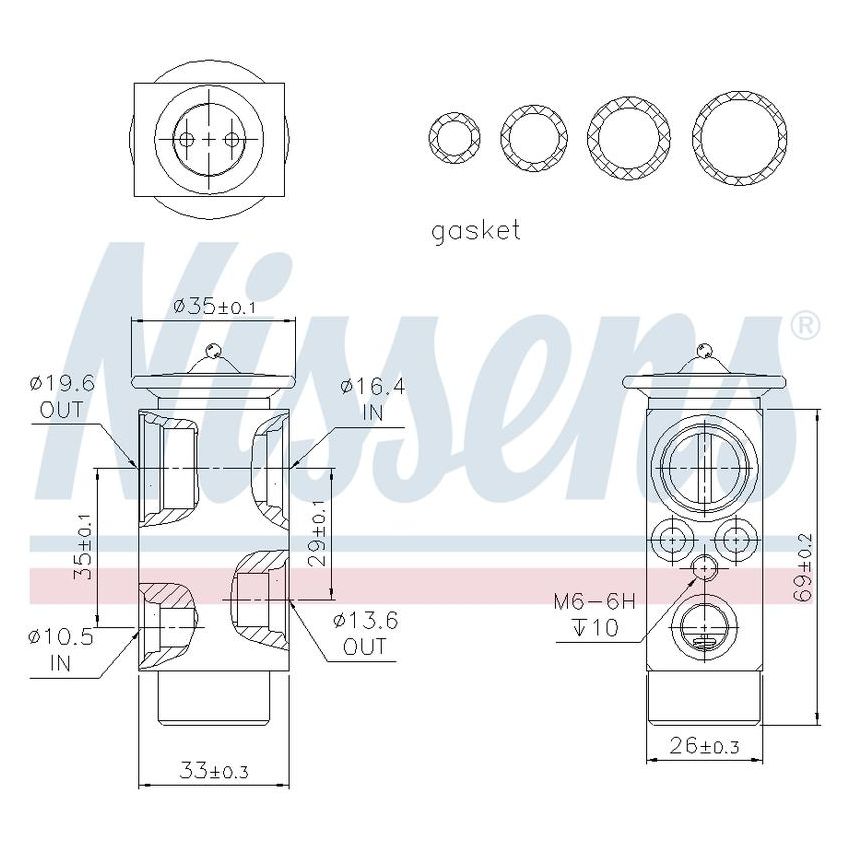 NISSENS 999224 Air Conditioning Expansion Valve