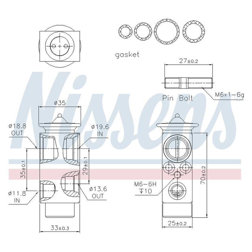 NISSENS 999233 Air Conditioning Expansion Valve