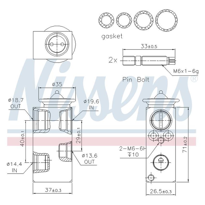NISSENS 999241 Air Conditioning Expansion Valve