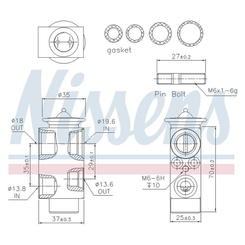 NISSENS 999311 Air Conditioning Expansion Valve