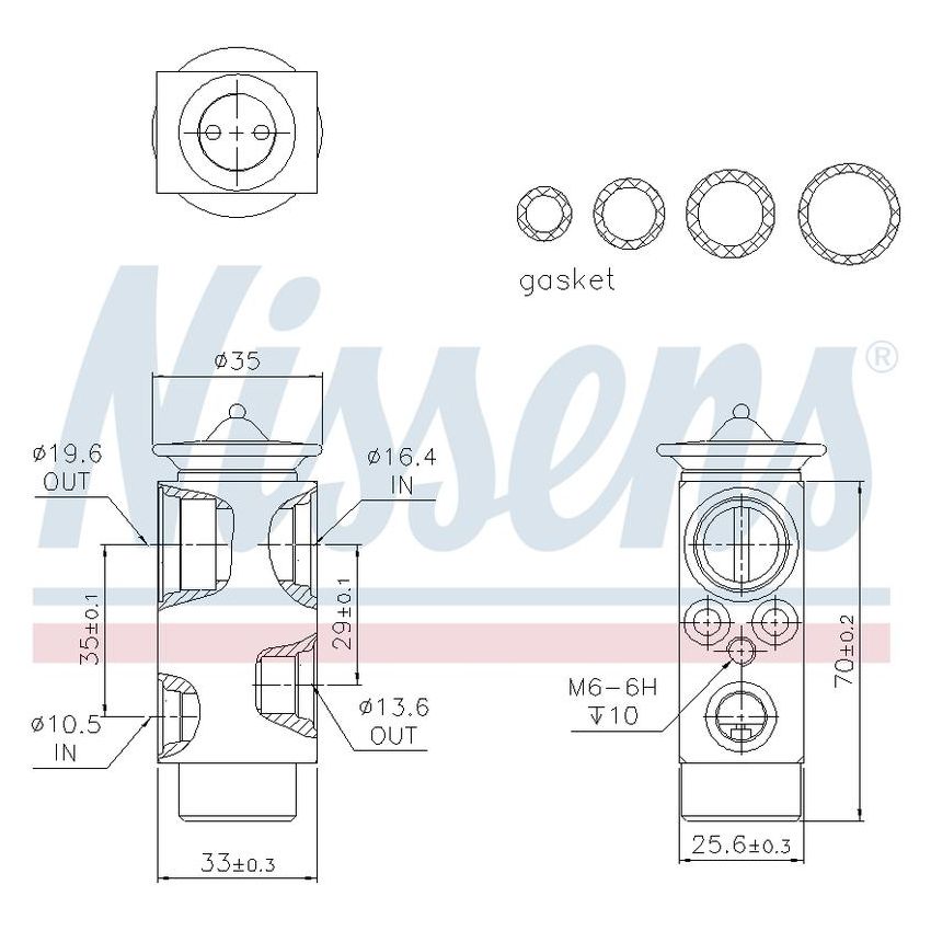 NISSENS 999312 Air Conditioning Expansion Valve