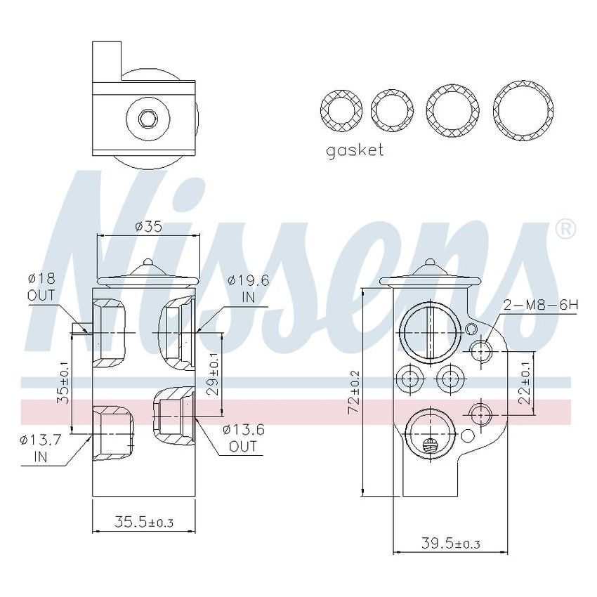 NISSENS 999314 Air Conditioning Expansion Valve