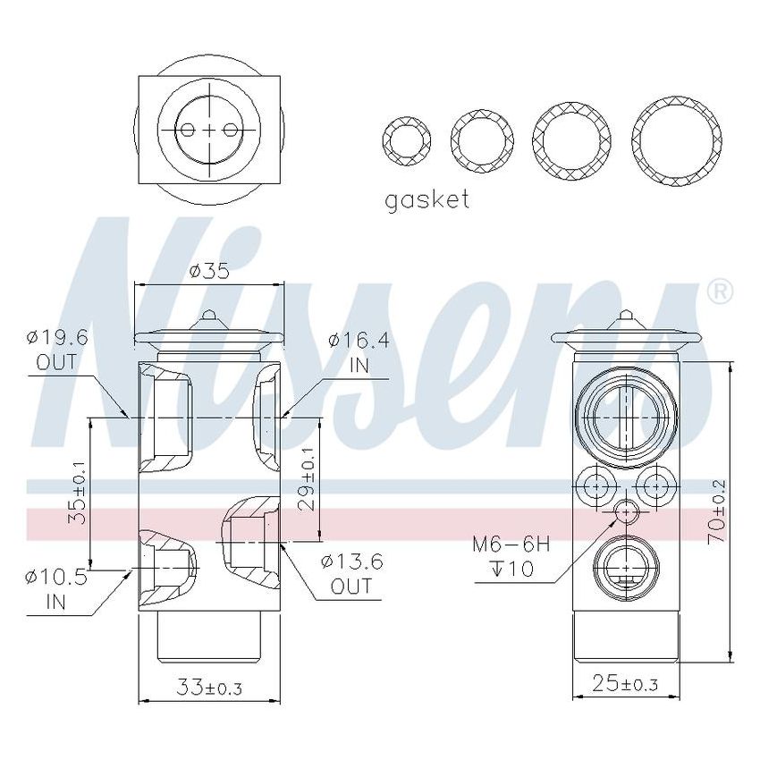 NISSENS 999352 Air Conditioning Expansion Valve