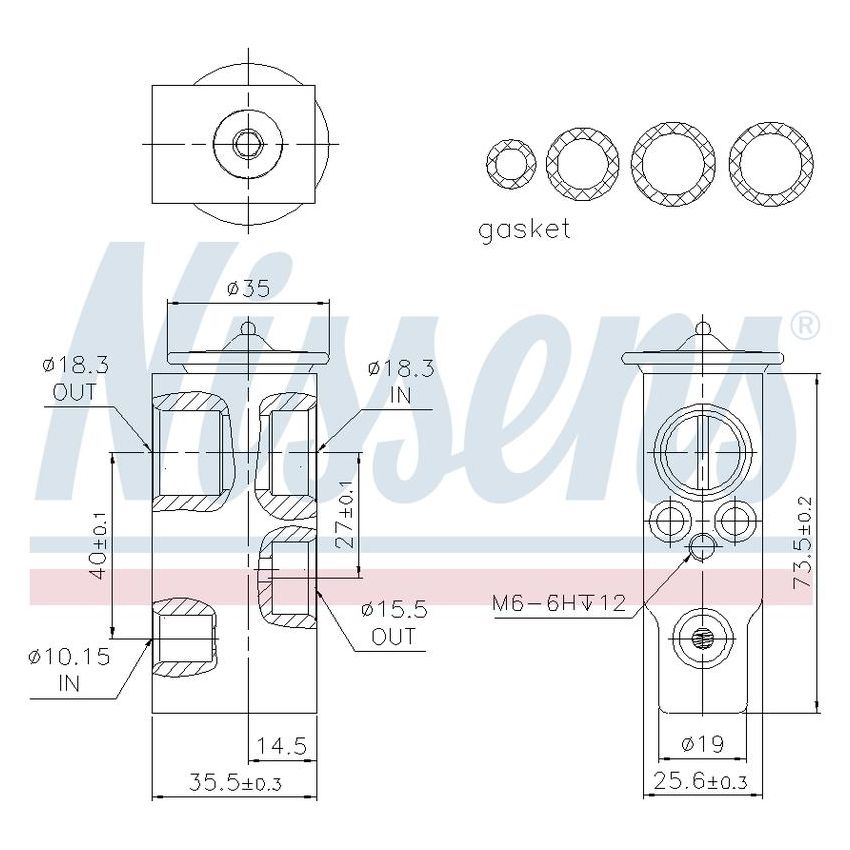 NISSENS 999357 Air Conditioning Expansion Valve