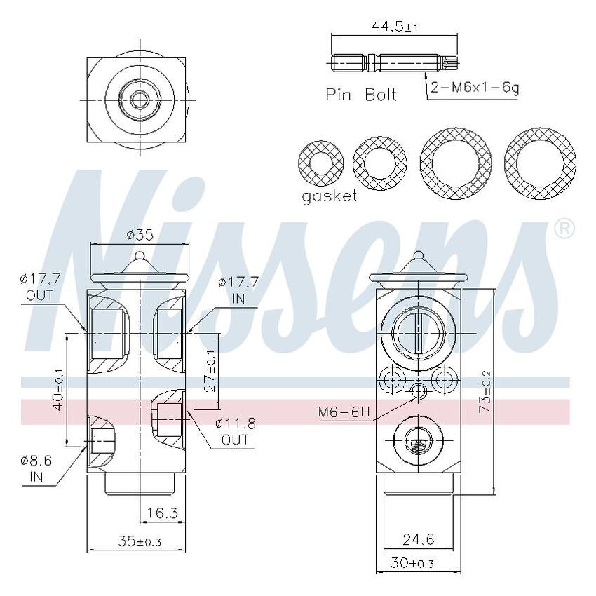 NISSENS 999364 Air Conditioning Expansion Valve