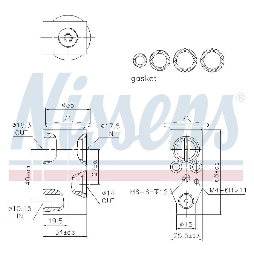 NISSENS 999366 Air Conditioning Expansion Valve