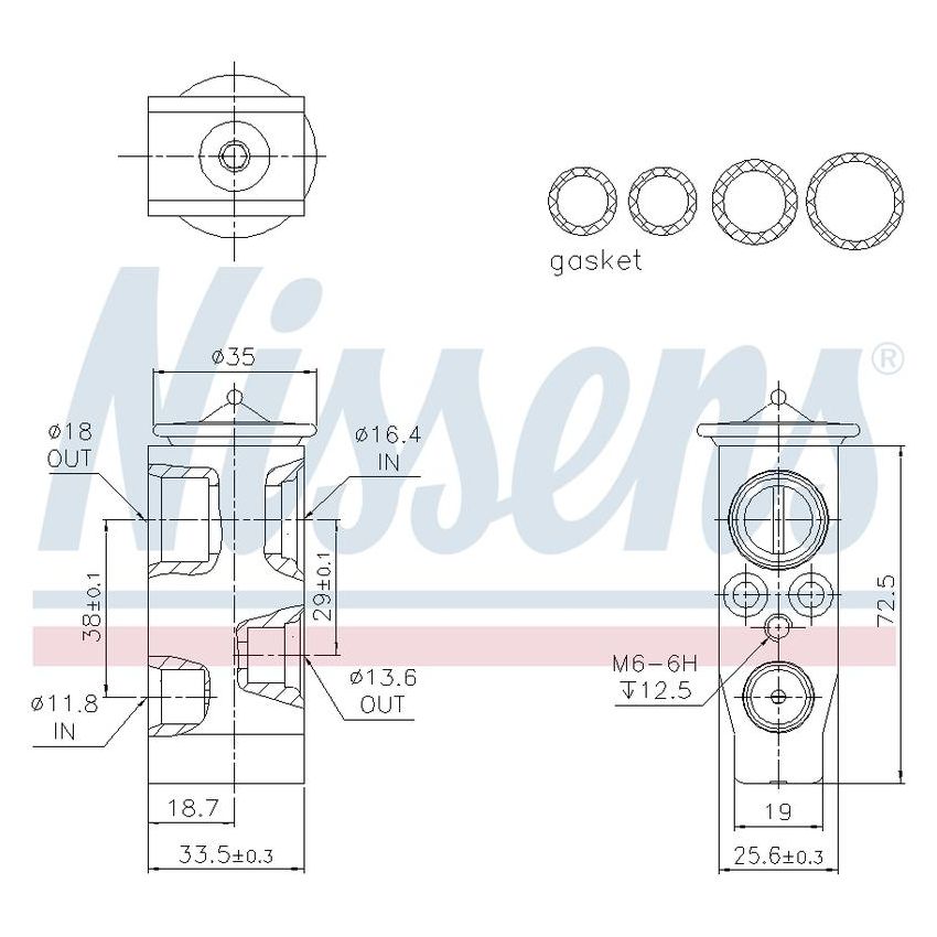 NISSENS 999373 Air Conditioning Expansion Valve