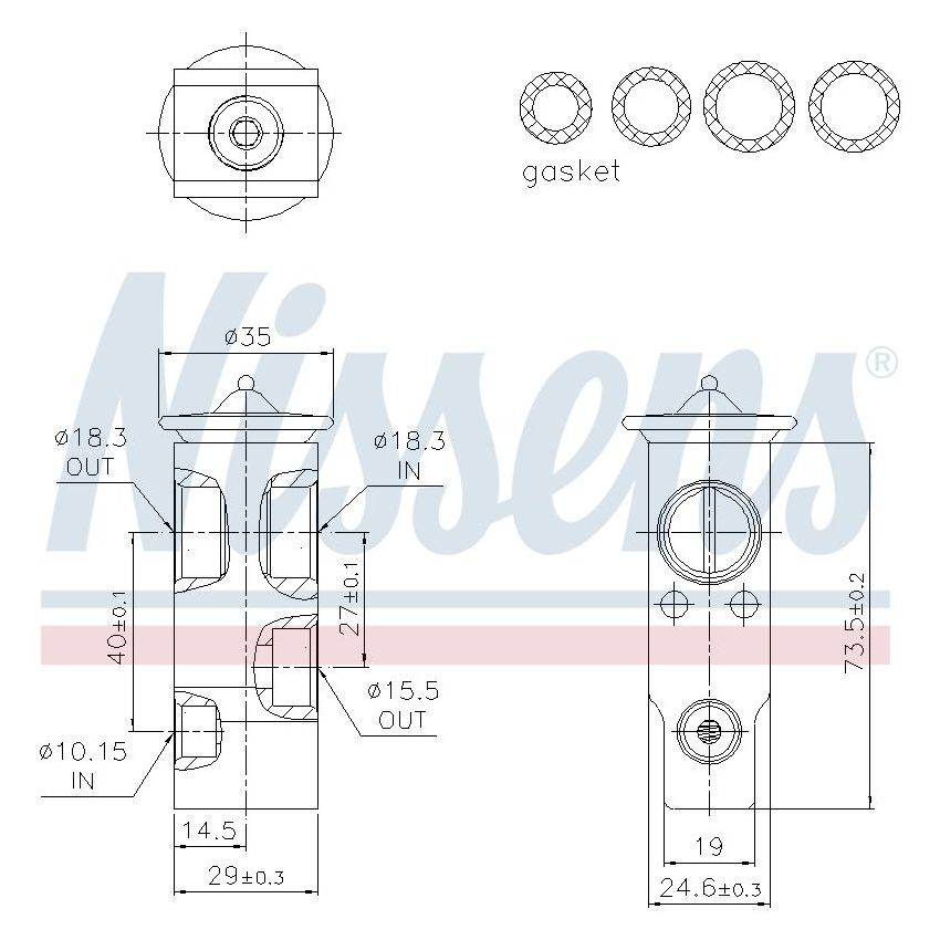 NISSENS 999388 Air Conditioning Expansion Valve