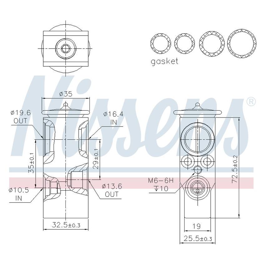 NISSENS 999394 Air Conditioning Expansion Valve