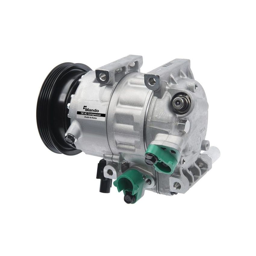 MANDO 10A1081 New OE AC Compressor w/ Clutch & Pre-filled Oil, Direct Replacement