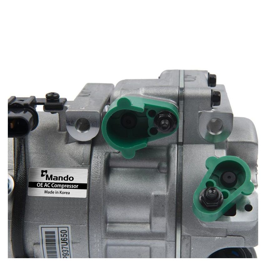 MANDO 10A1101 New OE AC Compressor w/ Clutch & Pre-filled Oil, Direct Replacement