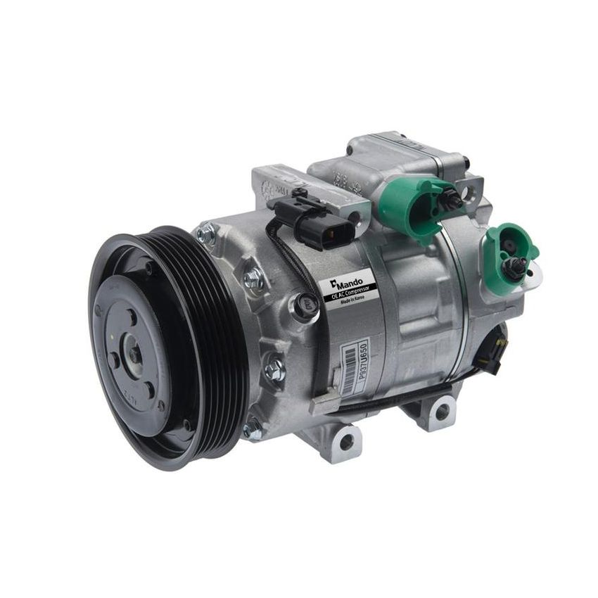 MANDO 10A1101 New OE AC Compressor w/ Clutch & Pre-filled Oil, Direct Replacement