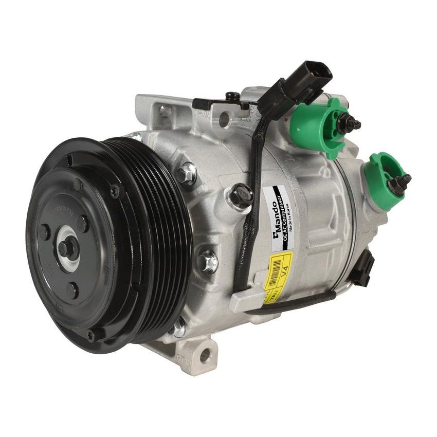 MANDO 10A1412 New OE AC Compressor w/ Clutch & Pre-filled Oil, Direct Replacement