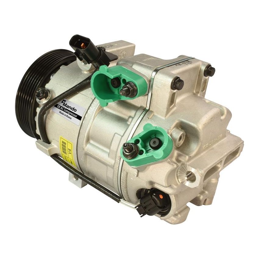MANDO 10A1412 New OE AC Compressor w/ Clutch & Pre-filled Oil, Direct Replacement