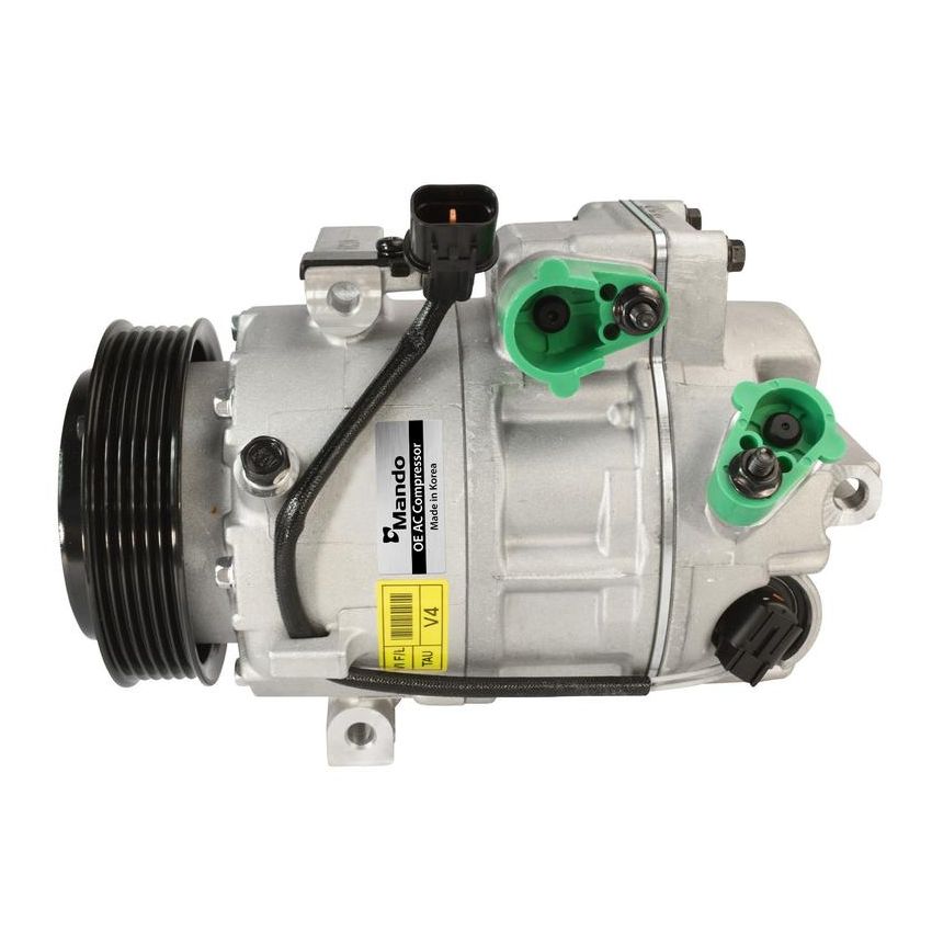 MANDO 10A1412 New OE AC Compressor w/ Clutch & Pre-filled Oil, Direct Replacement