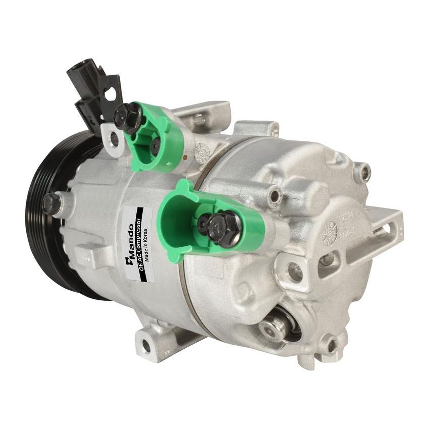 MANDO 10A1421 New OE AC Compressor w/ Clutch & Pre-filled Oil, Direct Replacement