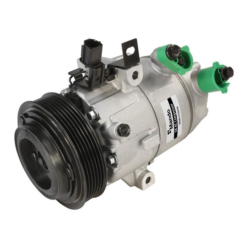 MANDO 10A1421 New OE AC Compressor w/ Clutch & Pre-filled Oil, Direct Replacement