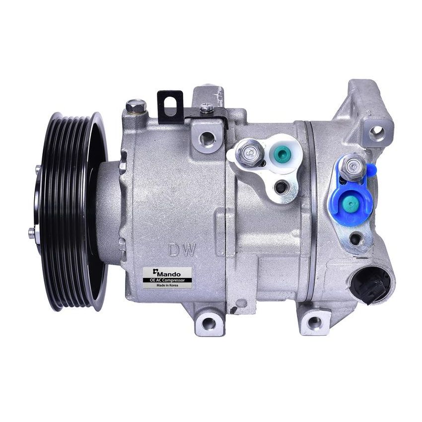 MANDO 10A1503 New OE AC Compressor w/ Clutch & Pre-filled Oil, Direct Replacement