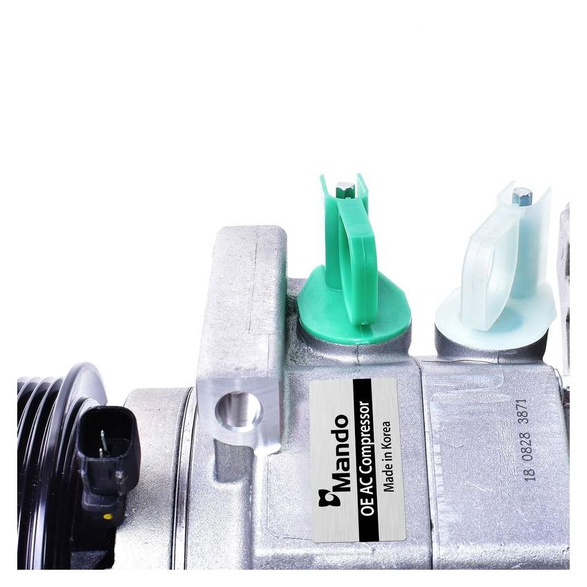 MANDO 10A1519 New OE AC Compressor w/ Clutch & Pre-filled Oil, Direct Replacement