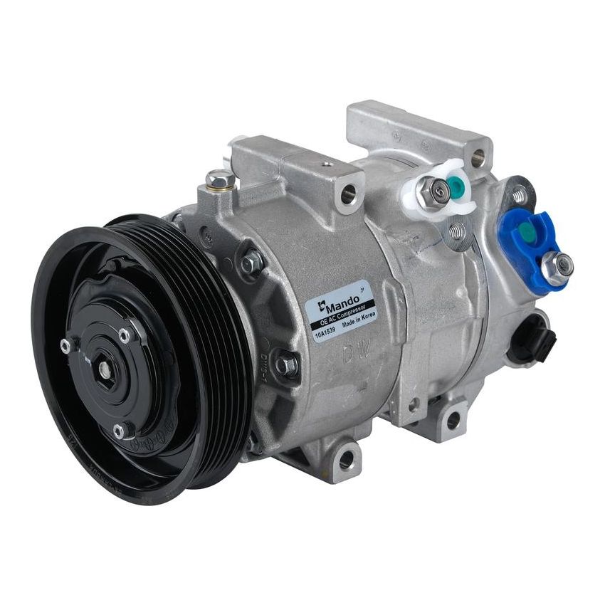 MANDO 10A1539 New OE AC Compressor w/ Clutch & Pre-filled Oil, Direct Replacement