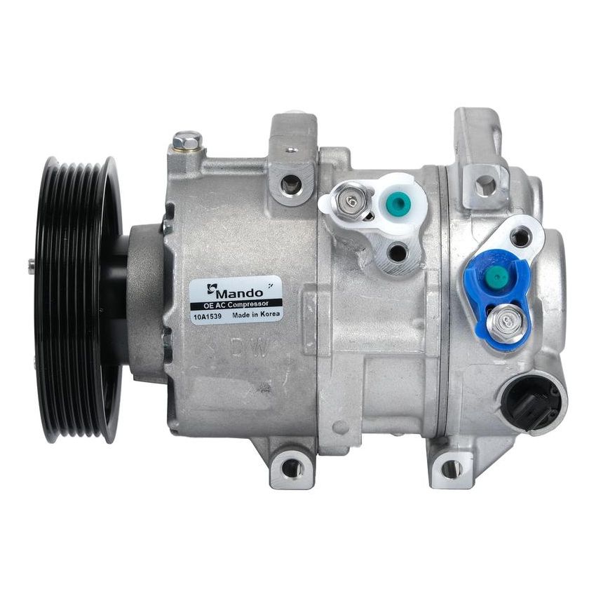 MANDO 10A1539 New OE AC Compressor w/ Clutch & Pre-filled Oil, Direct Replacement