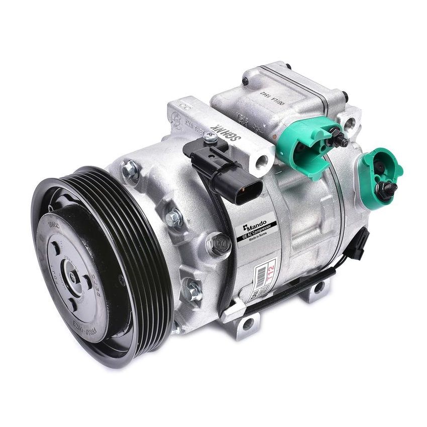 MANDO 10A1553 New OE AC Compressor w/ Clutch & Pre-filled Oil, Direct Replacement
