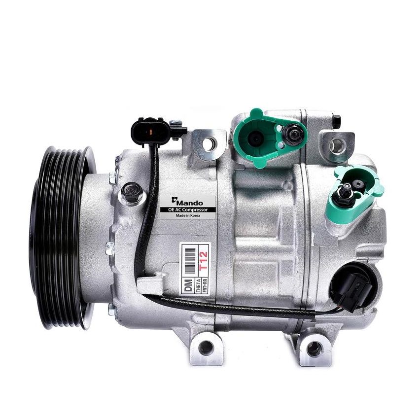 MANDO 10A1553 New OE AC Compressor w/ Clutch & Pre-filled Oil, Direct Replacement
