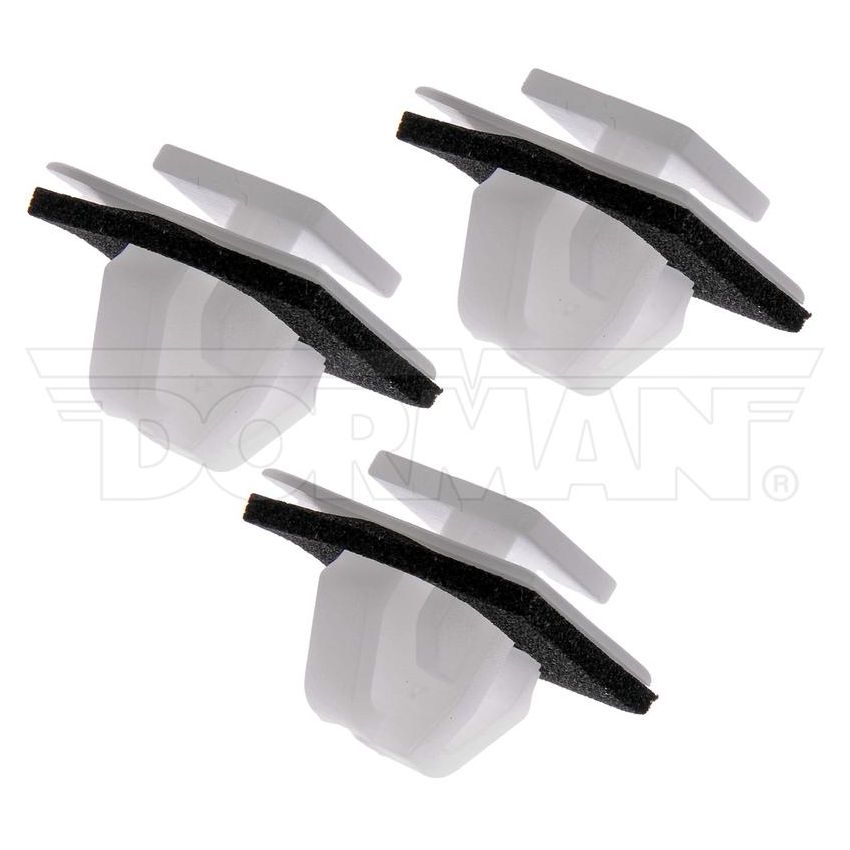 DORMAN 963-548 Side Garnish Retainer Head Dia 0.56x0.79In Shank Long 0.37In Hole Dia 0.4In