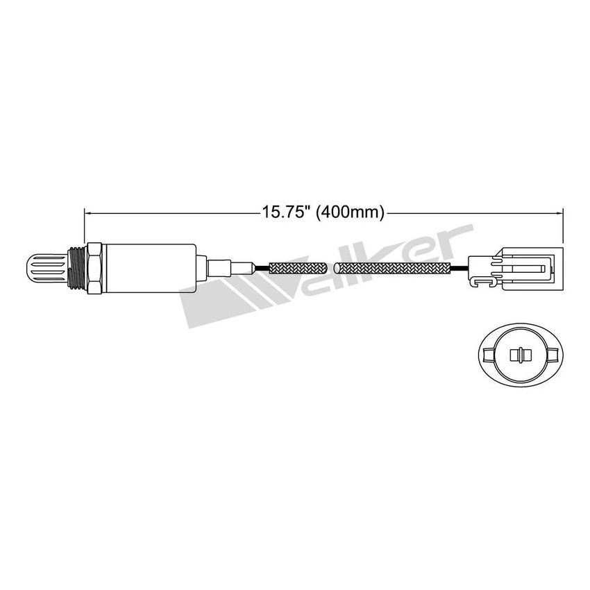 Walker Products 250-21004 Walker Products 250-21004 Oxygen Sensor 1-W Direct Fit Narrow-Band
