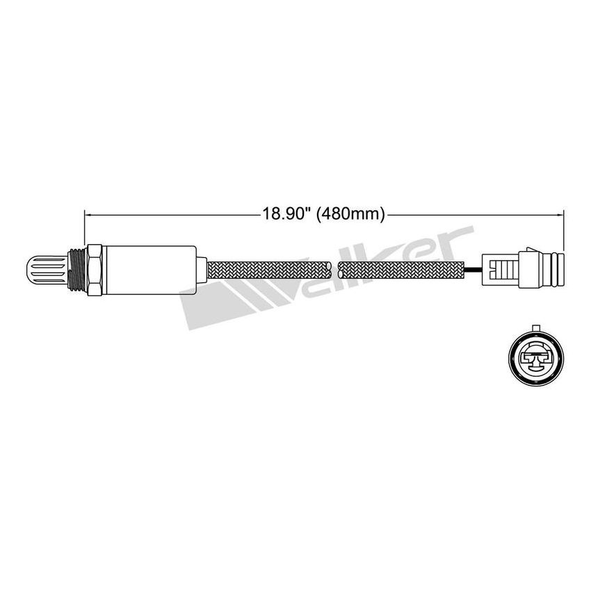 Walker Products 250-21009 Walker Products 250-21009 Oxygen Sensor 1-W Direct Fit Narrow-Band
