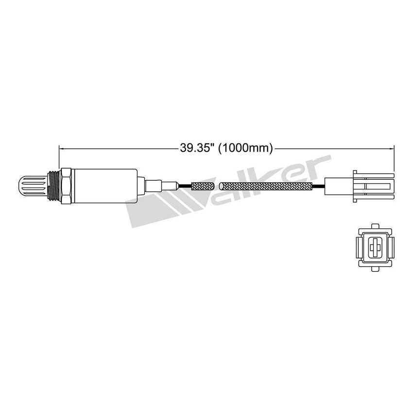 Walker Products 250-21014 Walker Products 250-21014 Oxygen Sensor 1-W Direct Fit Narrow-Band