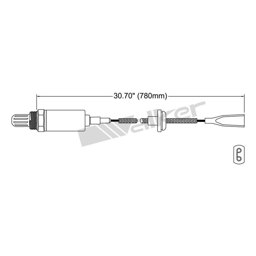 Walker Products 250-21027 Walker Products 250-21027 Oxygen Sensor 1-W Direct Fit Narrow-Band