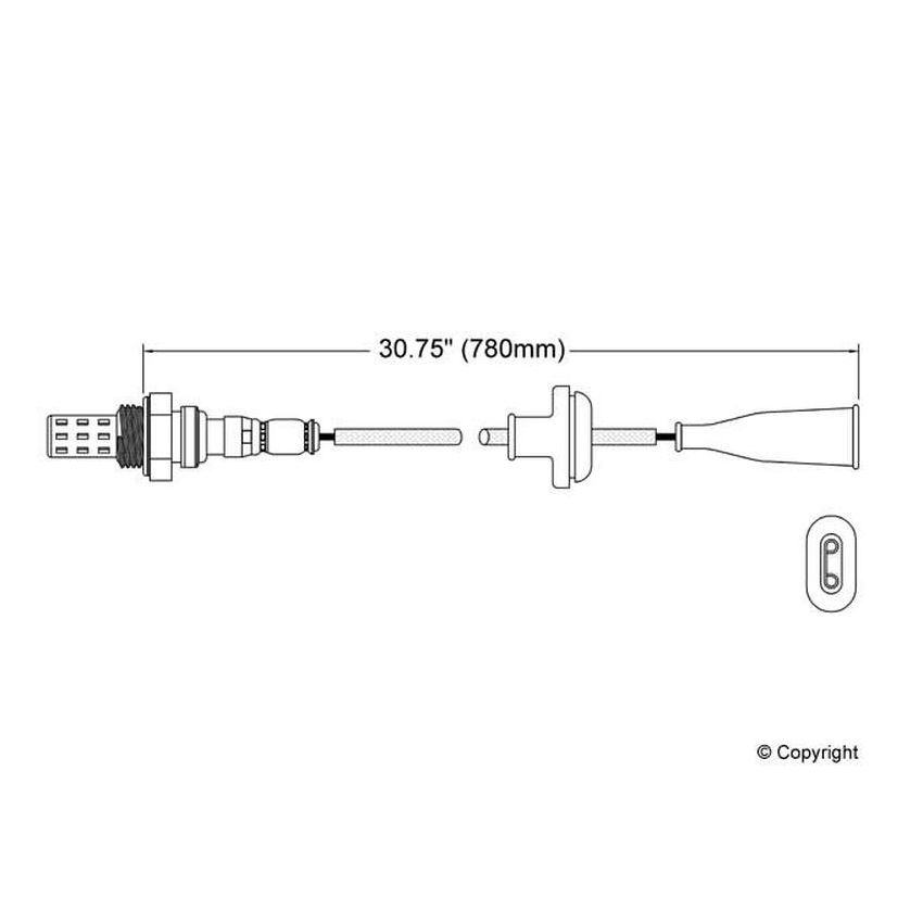 Walker Products 250-21027 Walker Products 250-21027 Oxygen Sensor 1-W Direct Fit Narrow-Band