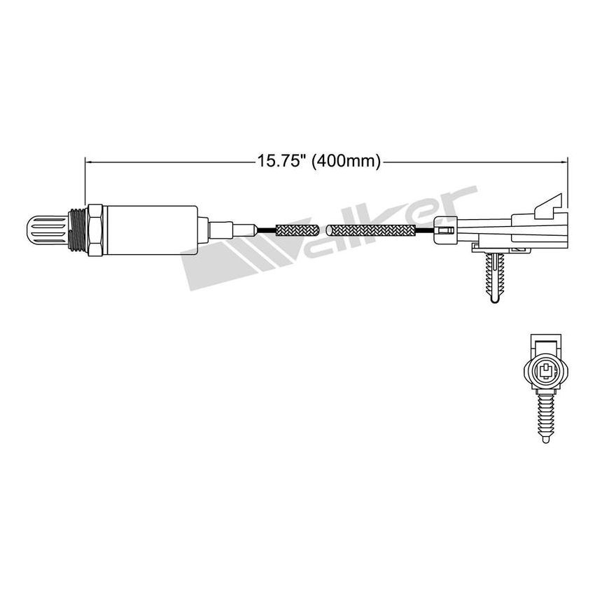 Walker Products 250-21028 Walker Products 250-21028 Oxygen Sensor 1-W Direct Fit Narrow-Band
