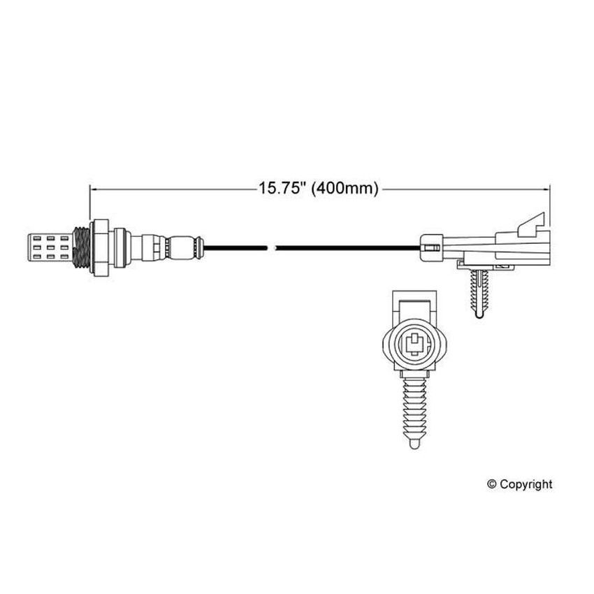 Walker Products 250-21028 Walker Products 250-21028 Oxygen Sensor 1-W Direct Fit Narrow-Band