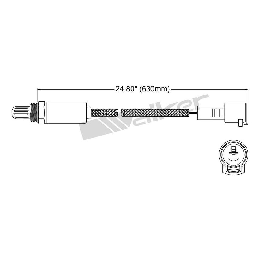 Walker Products 250-21033 Walker Products 250-21033 Oxygen Sensor 1-W Direct Fit Narrow-Band
