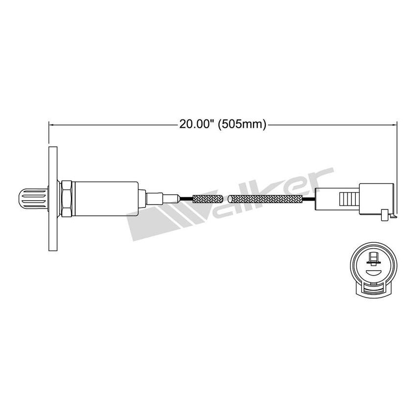 Walker Products 250-21056 Walker Products 250-21056 Oxygen Sensor 1-W Direct Fit W/Flange