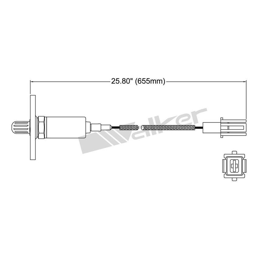 Walker Products 250-21059 Walker Products 250-21059 Oxygen Sensor 1-W Direct Fit W/Flange