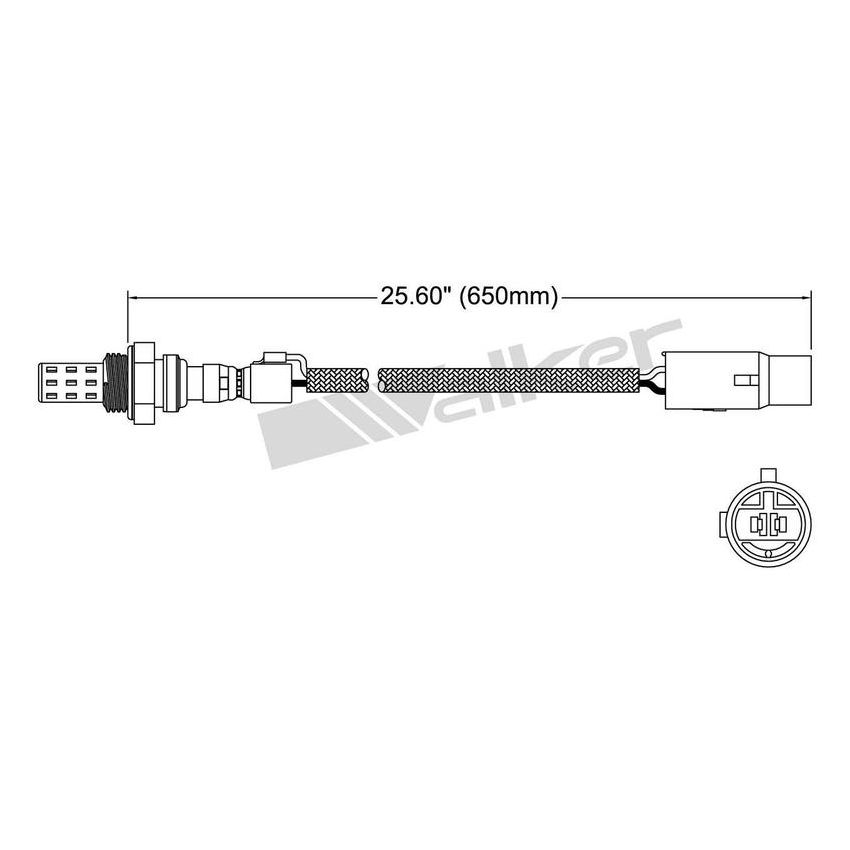 Walker Products 250-22002 Walker Products 250-22002 Oxygen Sensor 2-W Direct Fit Narrow-Band