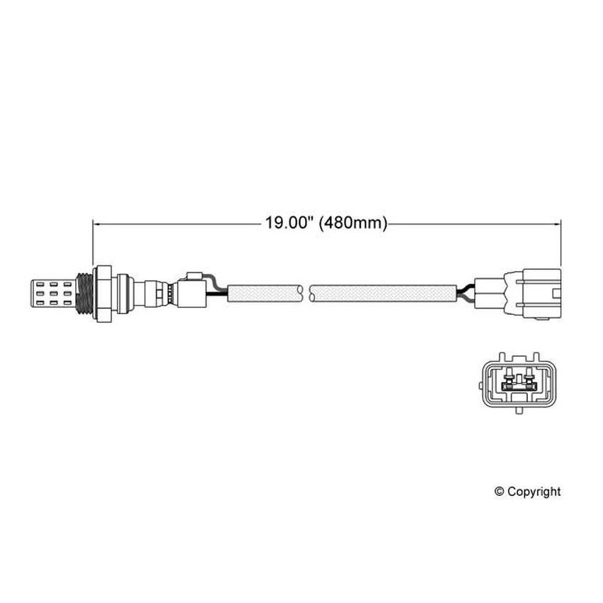 Walker Products 250-22003 Walker Products 250-22003 Oxygen Sensor 2-W Direct Fit Narrow-Band