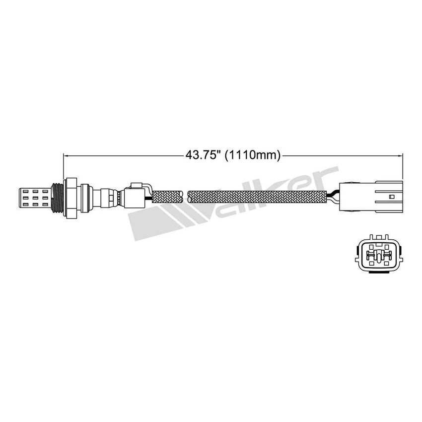 Walker Products 250-22006 Walker Products 250-22006 Oxygen Sensor 2-W Direct Fit Narrow-Band