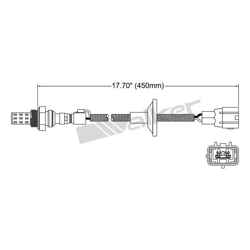 Walker Products 250-22011 Walker Products 250-22011 Oxygen Sensor 2-W Direct Fit Narrow-Band