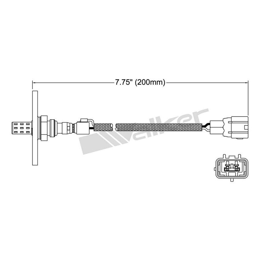 Walker Products 250-22051 Walker Products 250-22051 Oxygen Sensor 2-W Direct Fit W/Flange