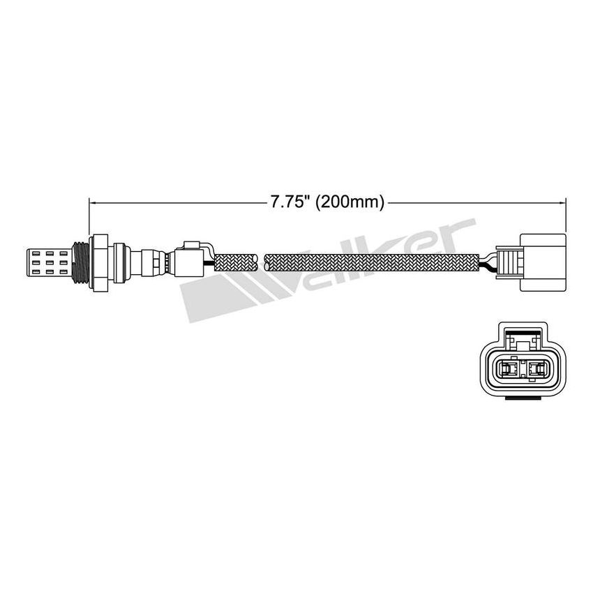 Walker Products 250-22064 Walker Products 250-22064 Oxygen Sensor 2-W Direct Fit Narrow-Band