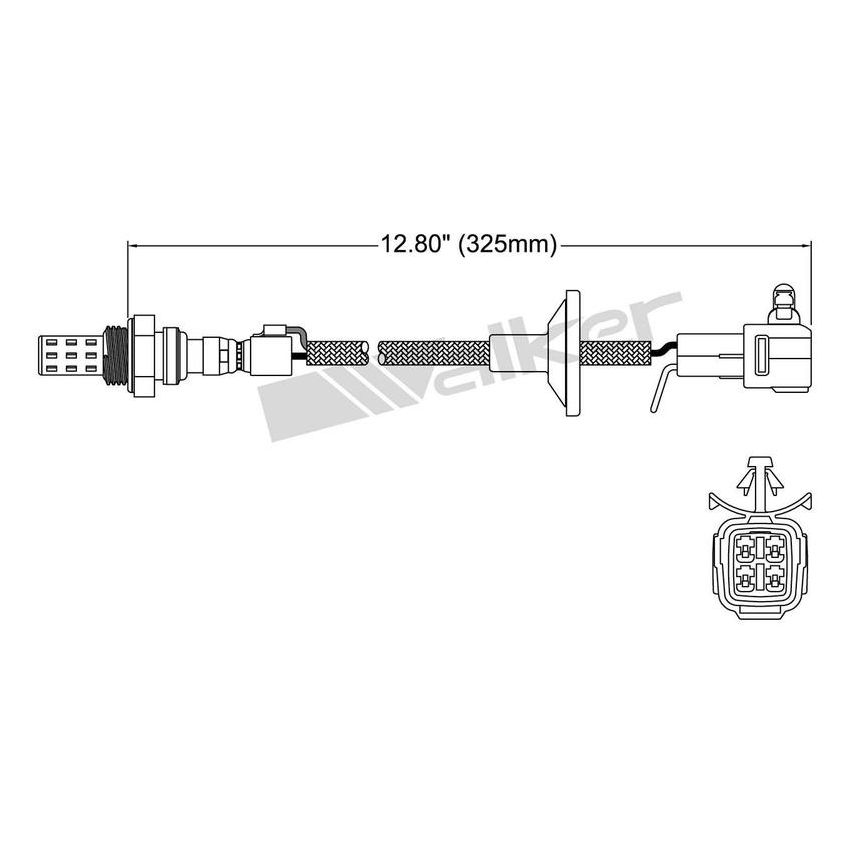 Walker Products 250-22069 Walker Products 250-22069 Oxygen Sensor 2-W Direct Fit Narrow-Band