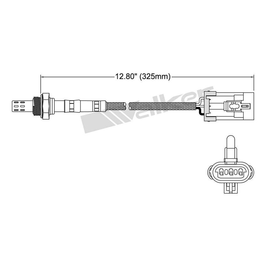 Walker Products 250-23011 Walker Products 250-23011 Oxygen Sensor 3-W Direct Fit Narrow-Band